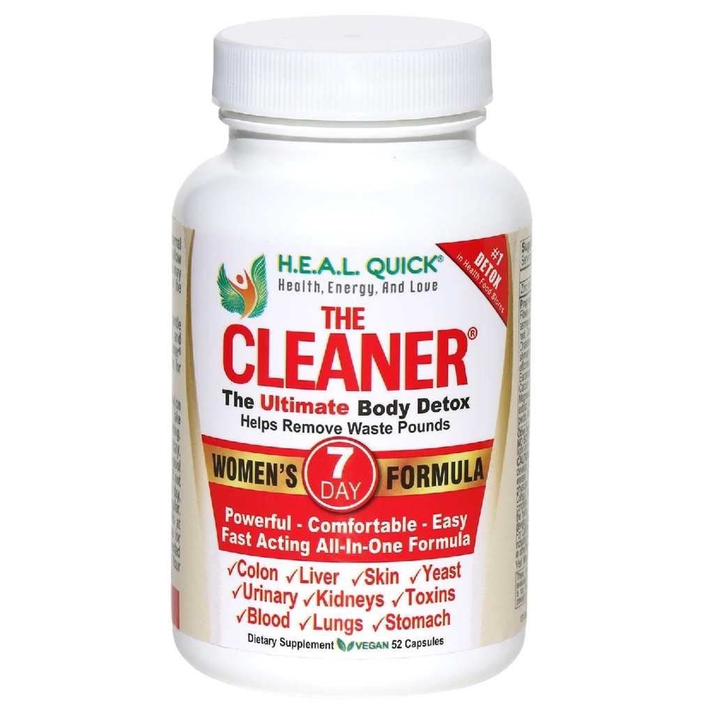 Century Systems The Cleaner Detox, puissante formule de nettoyage interne complète de 7 jours pour les femmes, soutien santé digestive, 52 capsules végétariennes