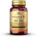 Solgar Vitamin B1 (Thiamin) 100 mg, 100 Gemüsekapseln - Energiemetabolismus, Gesundes Nervöses System, Gesamt-Well-Being - Non-GMO, Vegan, Glutenfrei, Dairy Free - 100 Portionen