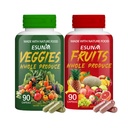 Integratore di frutta e verdura - 90 Frutta e 90 capsule vegetali - Supporta livelli energetici, Licopene alto, Vitamine e minerali - 90 conteggio (Pacchetto di 2)