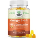 Vegetariano Omega 3 Gummies per gli adulti - Vegetariano Omega 3 6 9 Gummies DHA per il cervello Bone e la salute del cuore e il supporto congiunto - Burpless Halal Fish Free Plant Based Supplement Men Women