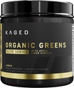 Kaged Organic Greens Elite | Superfood und Greens Pulver mit Apfel Apfelessig, Adaptogen, Prebiotics, Vitamine & Minerals | Zitronen | 30 Servierungen