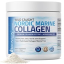Bronson Marine Collagen Peptides Hydrolysed Protein Powder 100% Wild gefangen Nordic Cod Verifizierte nachhaltige Quelle für Gelenke Hauthaarnägel & Knochen 150g (5,29oz)