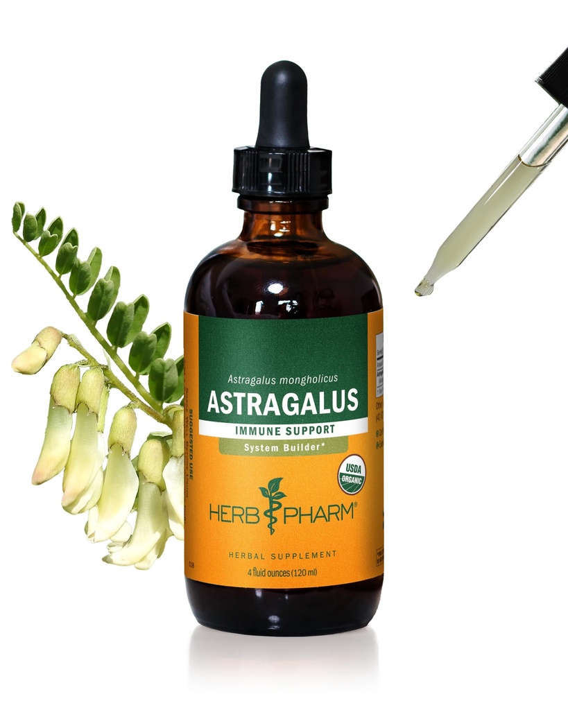 Estratto di liquido di astragalo organico certificato di herb Pharm per il supporto del sistema immunitario - 4 oncia