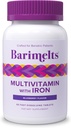 BariMelts Bariatric Multivitamin mit Eisen - 1 Monat Versorgung (60 Fast-Dissolving Tabletten) - Sugar-Free - Post-Op Bariatric Vitamine - Natürliche Blaubeeren Geschmack