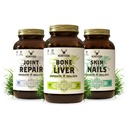 HEART & SOIL Joint & Mobility Stack – 3 éléments: Broie osseuse et foie, résistance et réparation articulaire, peau, cheveux et ongles pour le bien-être complet, soutien collagène, flexibilité et récupération