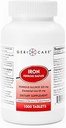 GeriCare Comprimés de sulfates ferreux 325mg, Fer élémentaire 65 mg supplément de fer à haute puissance.