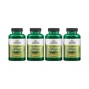 Swanson Activated Charcoal - Natural Supplement Supporting Healthy Absorption - Hilft w/Bloating & Maintaining Bowel Regularity - (120 Kapseln, 520mg pro Servierung) 4 Pack