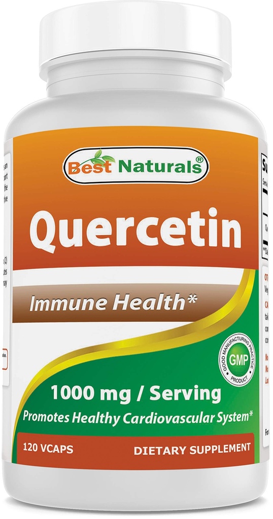 Best Naturals Quercetin 1000 mg/Serving 120 Veggie Kapseln (120 Count (Pack von 1))