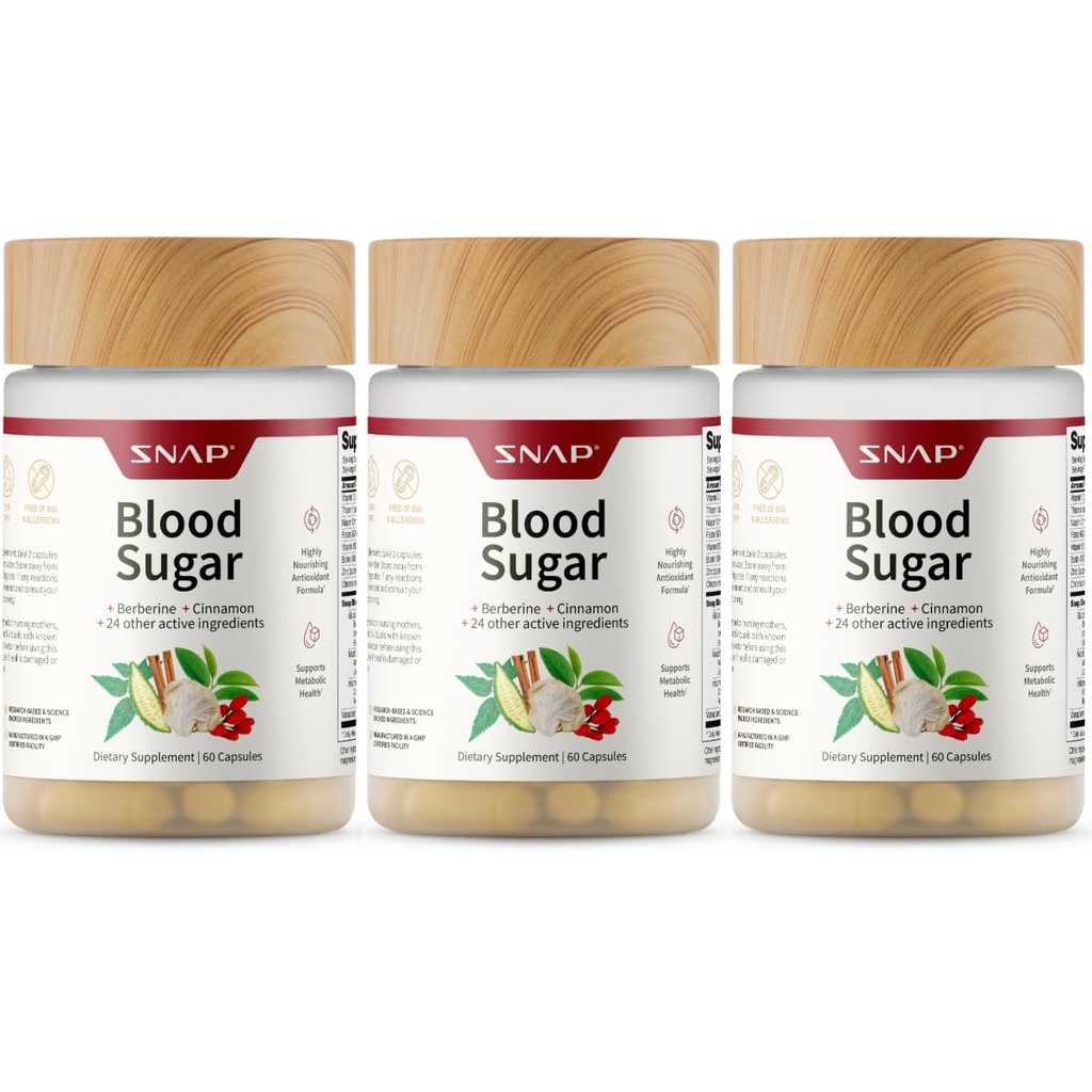 Snap Supplements Blutzuckermischung - 180 Zähler
