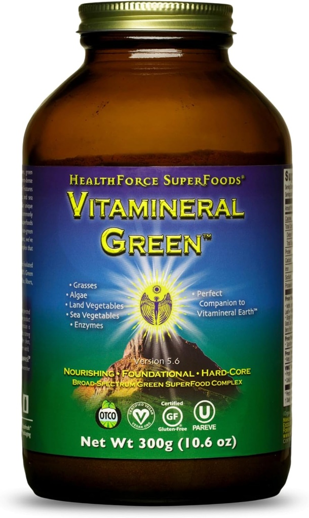Polvere di 300 Grammi di Vitamineral Green di HealthForce SuperFoods