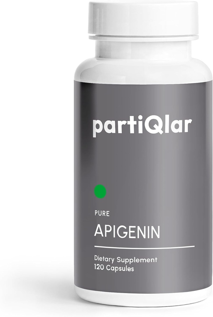 Apigenin, 100mg Per Serving, 60 Capsule – Pure – 98,7% Stabilizzato – Bioflavonoidi attivi & Antiossidanti – Non OGM