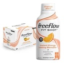 Freeflow Fit Energy Shots, Orange Slice, Natural Caffeine Boost con L-teanina, Ginseng, Vitamine, Prebiotici, Elettroliti (6 Conte, 2oz Shots)