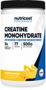 Nutricost Creatine Monohydrat-Pulver (Pineapple Mango, 500 Gramm) - Micronized Creatine Supplement - Vegan, Non-GMO, Glutenfrei