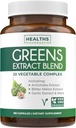 Super Greens Antiossidanti Superfoods 2250mg Supplemento - 20 Ingredienti con Sprouts, Funghi, Radici, Aglio, Bitter Melon, Artichoke, Celery Seed, Pepe Cayenne, Alfalfa NON OGM - 180 Capsule