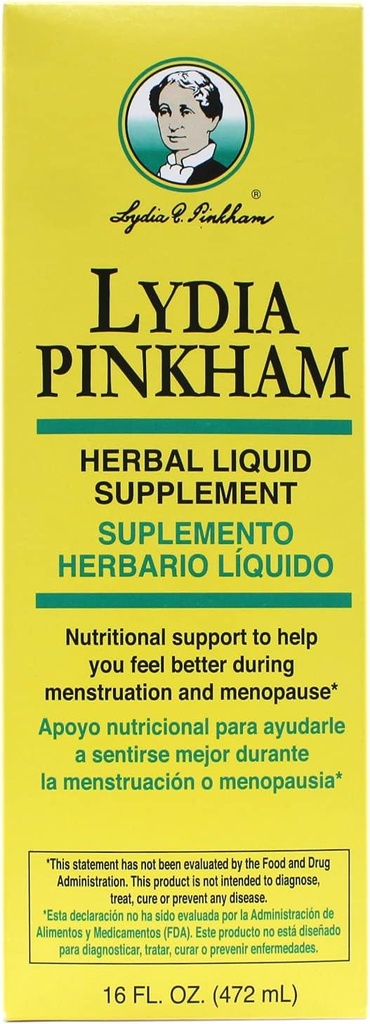 Lydia Pinkham Kräuterflüssigkeitsergänzung 16 oz (Pack von 10)