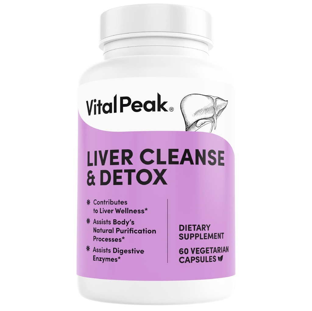 Detox & Repair - Integratore di supporto per la salute del fegato - con cardo del latte, berbero, polvere di radice di barbabietola, curcuma, zenzero, radice di dadelion, carciofo, estratto di semi di uva > 60 capsule