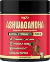 Ashwagandha Capsule 5in1-90 Capsules végétaliennes mélangées avec du gingembre, du curcuma, de la rododole et du poivre noir