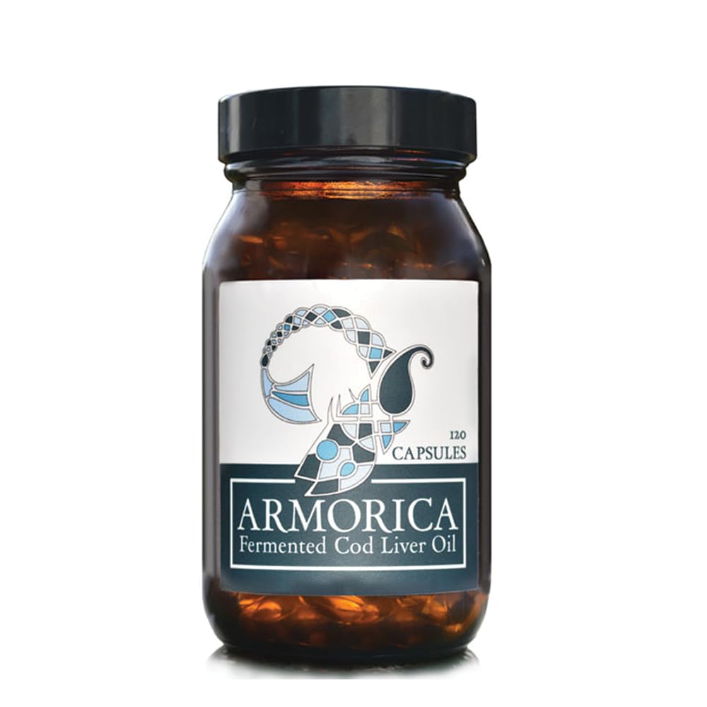 Fermented Cod Liver Oil - Kalt verarbeitet, Lacto-Fermented & Raw Cod Liver Oil - Hergestellt exklusiv mit Atlantic Cod (Unflavoured, 120 Kapseln)