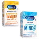 Enfamil Poly-Vi-Sol et Fer-in-Sol Liquid Drop Multivitamine Suppléments pour nourrissons et tout-petits, 2x50 mL Bouteille goutteuse