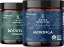 TRIBE ORGANICS Vitality Duo - Boswellia Complex - Moringa - for Joint Support, Muscle Relief, Energy, Weight Loss, Brain Function