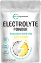Micro Ingredients Hydration Electrolyte Powder, 2 lb (139 Servings) | Piña Colada Flavor | High Potassium (1,000mg) + Coconut Water | No Sugar, Keto Friendly | Non-GMO