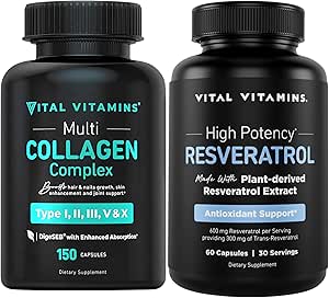 Vitamine vitali Capsule Multi Collagene + Capsule Resveratrolo