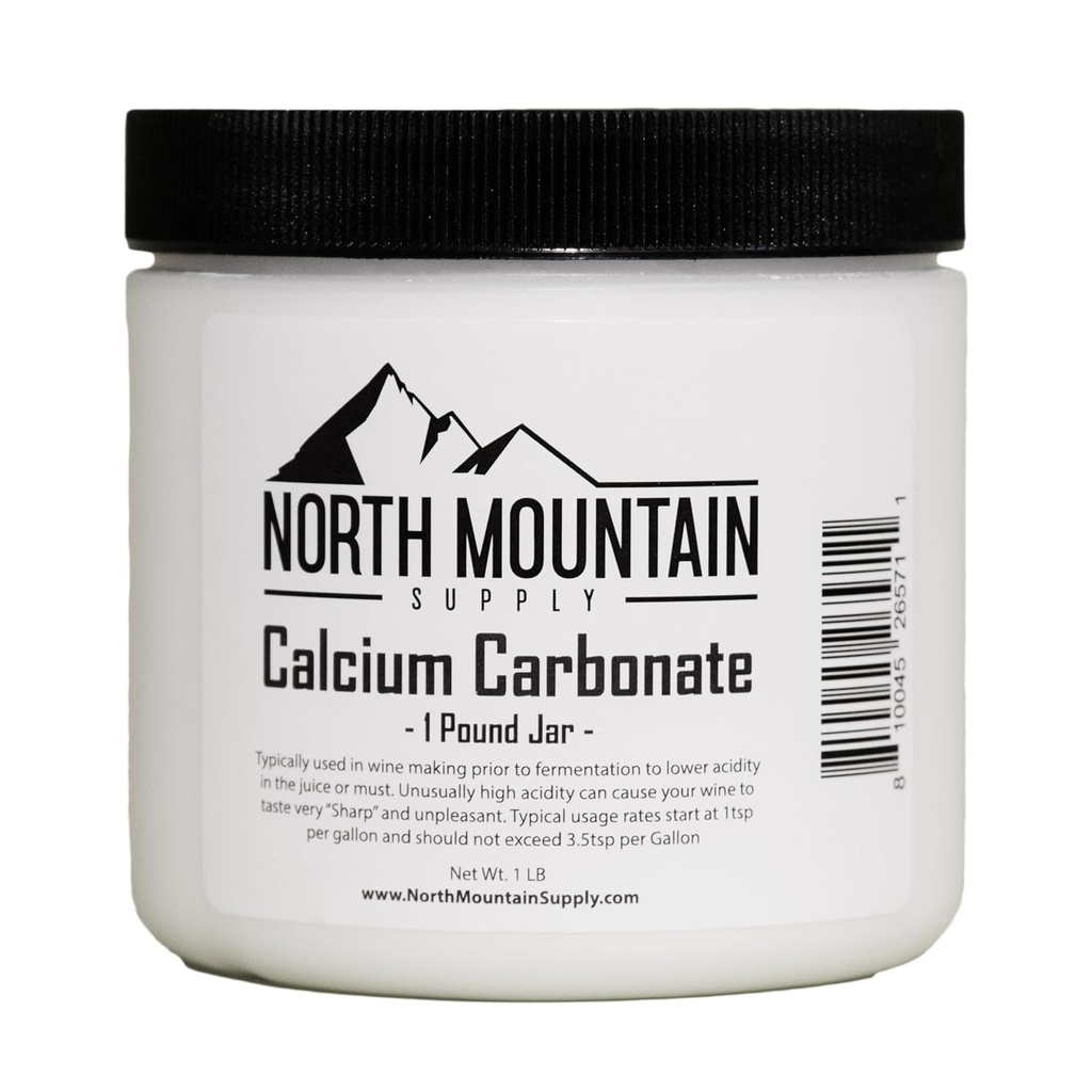 North Mountain Supply Food Grad Calciumcarbonat - 1 Pfund Jar