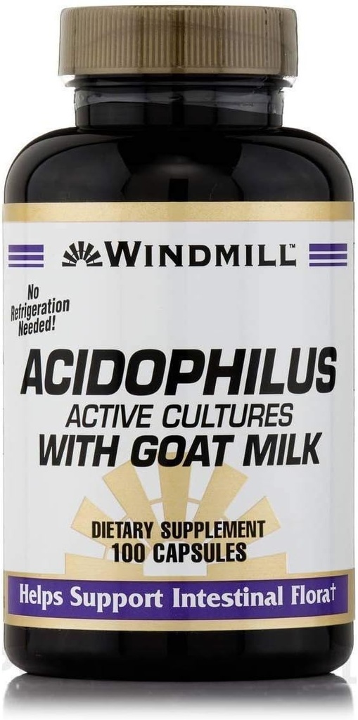 Acidophilus mit Ziegenmilch - 100 Kapseln von Windmühle