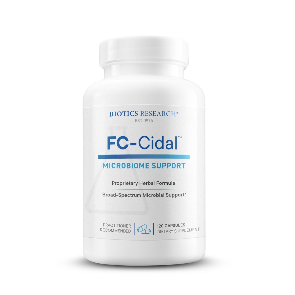 Biotics Research FC CidalTM Herbal Blend completo GI Gut Salute per le donne e gli uomini- 500 mg/serving - 7 erbe Integratore di miscela Proprietario Supporta la funzione GI sana e capsule di bilanciamento microbiale 120