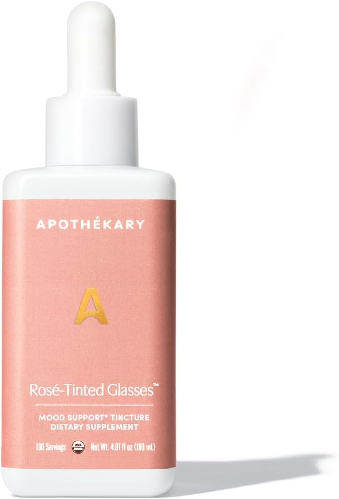 Apothékary Rosé-Tinted Glasses, Wein inspirierte Kräuterflüssigkeit Tropfen Kräuterergänzung, Zuckerfrei, Vegan, 100 Servierungen 4.07oz