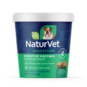 NaturVet – Verdauungsenzyme – Plus Probiotics & Prebiotics – unterstützt Ernährungsveränderungen und gesunde Verdauungstrakte – für Hunde (Soft Chews, 70 Count)