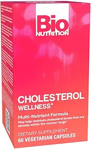 Bio Nutrition Chlolesterol Wellness 60 Vegetarische Kapseln | Natürliche Formel | Hoch in Nährstoffen