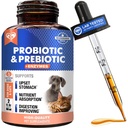 Probiotics & Prebiotics mit Enzymen für Hunde und Katzen - Digestive Gut Flora Health Tier Nahrungsergänzungsmittel - Verstopfung & Durchfall und Gas Home Remedy - Upset Stomach Relief - Made in USA