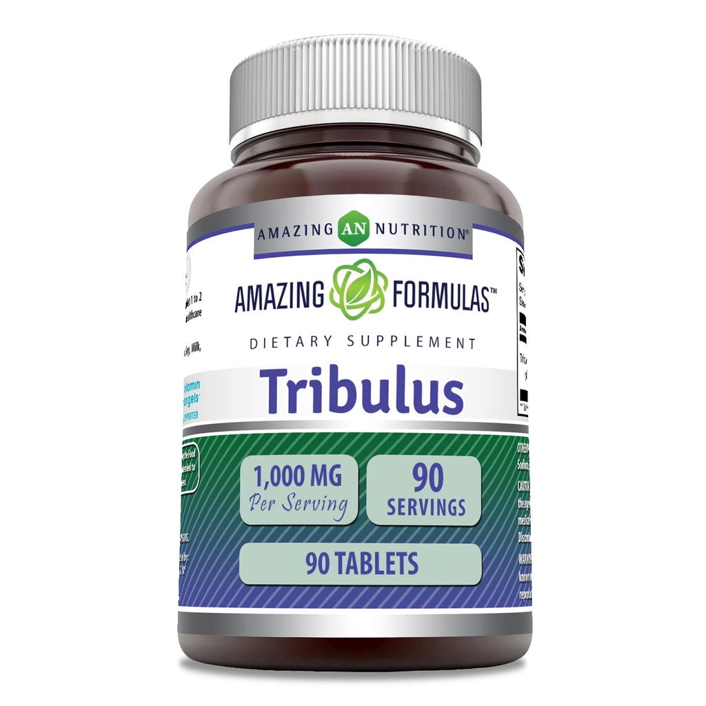 Erstaunliche Formeln Tribulus Extrakt 1000 Mg Ergänzung | Tabletten | Non-GMO | Gluten-Free | Made in USA (1 Pack | 90 Count)