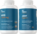 Dr. Tobias AKG Supplemento & Joint Support Supplement - Supporta Energia, Muscoli, Cartilage & Joint Health, Non OGM