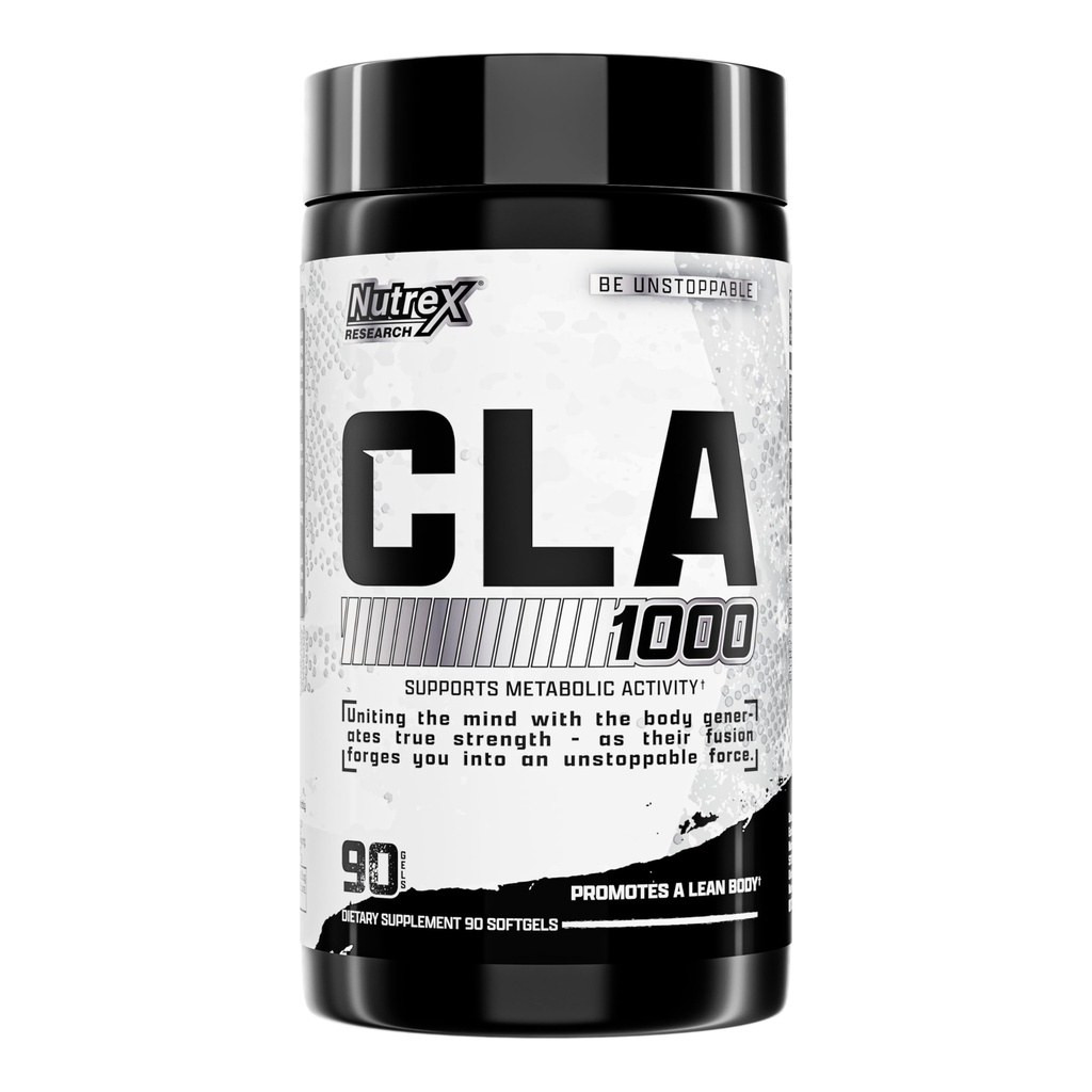 Nutrex CLA 90 Weichgel - 1000mg Konjugierte Linolsäure Aktive Mischung aus Safflower Oil - Stimulant-freie Metabolismus Booster Pillen für Gewichtsverlust