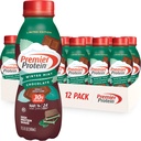 Premier Protein Shake, Édition limitée Chocolat à la menthe d'hiver, 30g de protéines, 1g de sucre, 24 vitamines et minéraux, nutriments pour soutenir la santé immunitaire, 11,5 oz, 12 Pack