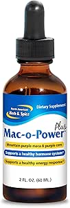 NORTH AMERICAN HERB & SPICE Mac-o-Power Plus - 2 fl. oz - Estratto di Maca crudo - Supporta il sistema di ormone sano e risposta energetica - Non-GMO - 172 Serve