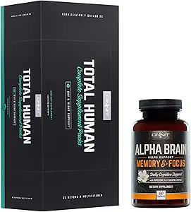 ONNIT Total Human + Alpha Brain 90ct Stack