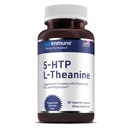 5-HTP 100mg with L-Theanine 400 mg Formula for Stress Relief and Relaxation Support for Teens and Adults with Vitamins B6 - B12 and Magnesium Bisglycinate - Doctor Formulated – without stearates.