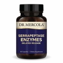 Dr. Mercola Serrapeptase Enzymes - Soutient une fonction cellulaire saine - Libération retardée - Non-OGM, sans gluten et sans soja - 60 capsules