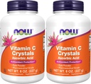 JETZT Ergänzungen, Vitamin C Kristalle (Ascorbinsäure) Pulver, Antioxidantienschutz*, 8-Ounce (Pack von 2)