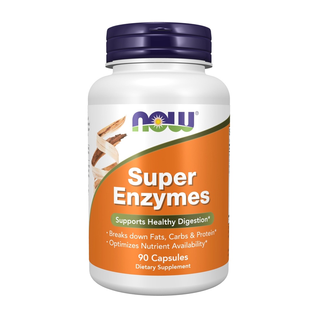 Now Foods Super Enzymes Support Healthy Digestions Tablets - 90 Count