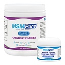 KALA HEALTH MSMPure Coarse Flakes 1lb und Muscle & Joint Cream 2oz Bundle