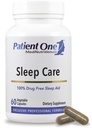 Soins de sommeil pour patient 1 , Supplément pour soutenir la transition vers le sommeil et le sommeil reposé* , avec Camomile, Valérian, Melatonine et plus 60 capsules