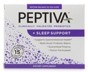 Peptiva 26 miliardi di CFU Probiotico e Sonno - Clinicamente convalidato Probiotico Multi-Straina - Lactobacillus e Bifidobacterium, Melatonina - 15 Conte