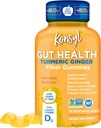 Konsyl Gut Health Turmeric Ginger Fiber Gummis - Hilft die Verdauungsgesundheit + - Vegetarische Faser-Ergänzungsgummis für Erwachsene- 56 Count