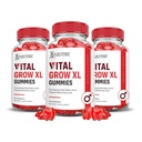 Laboratori giustificati (3 Pack Vital Grow XL Performance Gummies 1000MG Formula avanzata formulata con ACV Pomegranate Beet Juice Powder B12 Vegan Non GMO 180 Gummys