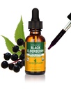 Herb Pharm Certified Organic Black Elderberry Liquid Extract für Immunsystem Support, Organic Cane Alcohol, 1 Oz