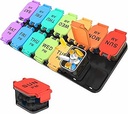Extra Large Weekly Pill Organizer - 7 giorni AM/PM Pill Box, Twice a Day XL Pill Container per vitamine e integratori, Airtight & Detachable Design, Ideale per la gestione quotidiana dei farmaci